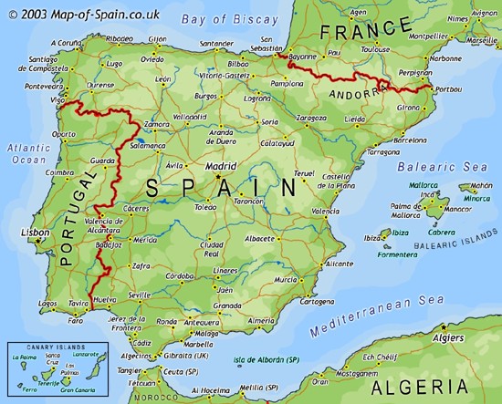 mapa de Espana