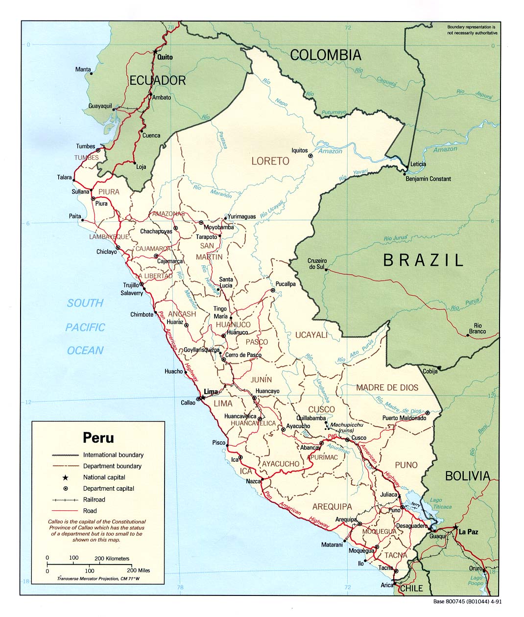 mapa de Peru