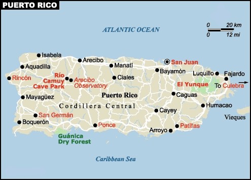 mapa de puerto rico