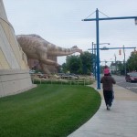 Dinos in the street