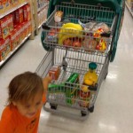 Helping me grocery shop
