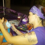 Face painting at the Zoo